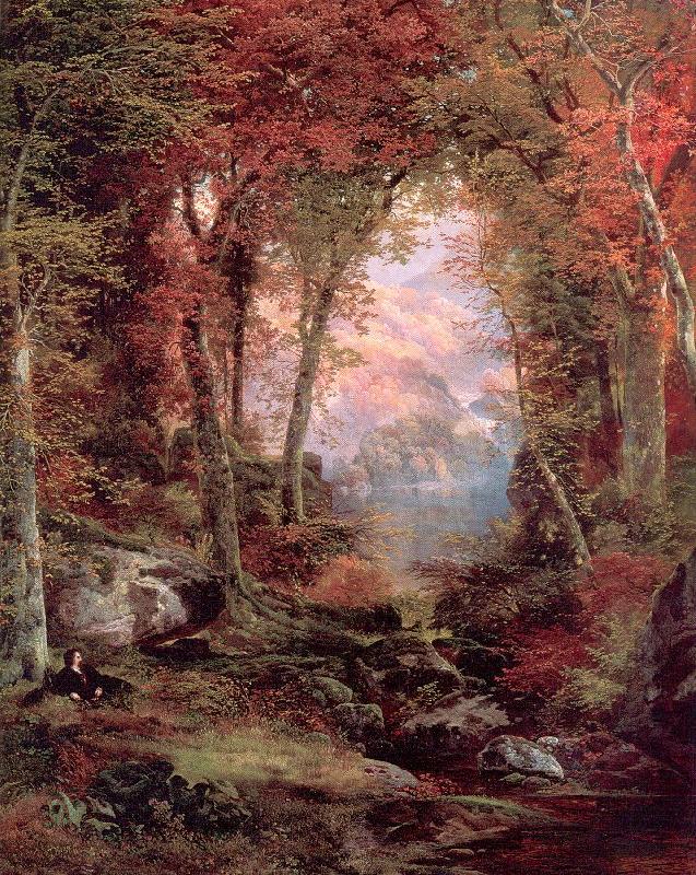 Moran, Thomas The Autumnal Woods oil painting picture